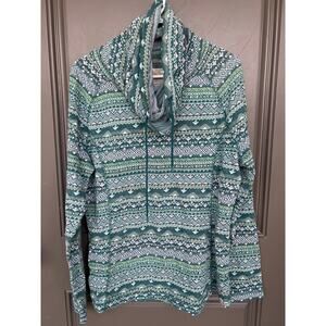 Old Ranch size large Denali cowl neck pullover top